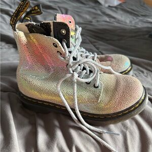 Dr Martens boots girls size 13 rainbow sparkle